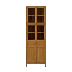 Vaisselier 6 portes 2 tiroirs en Mindi