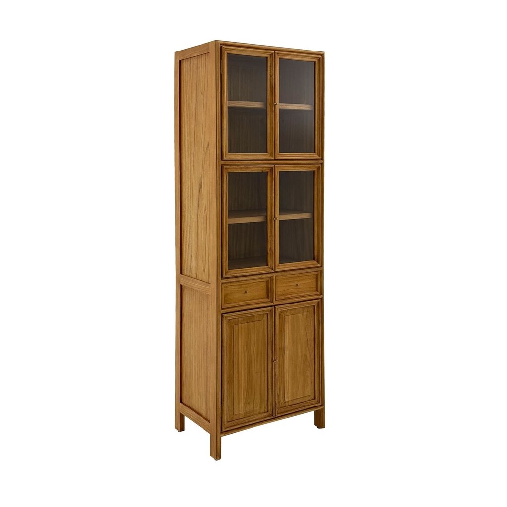 Vaisselier 6 portes 2 tiroirs en Mindi