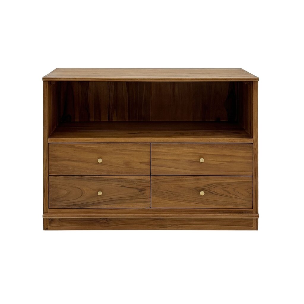 FLEXORA - Commode 4 tiroirs en Mindi 96 x 44 x 71 cm