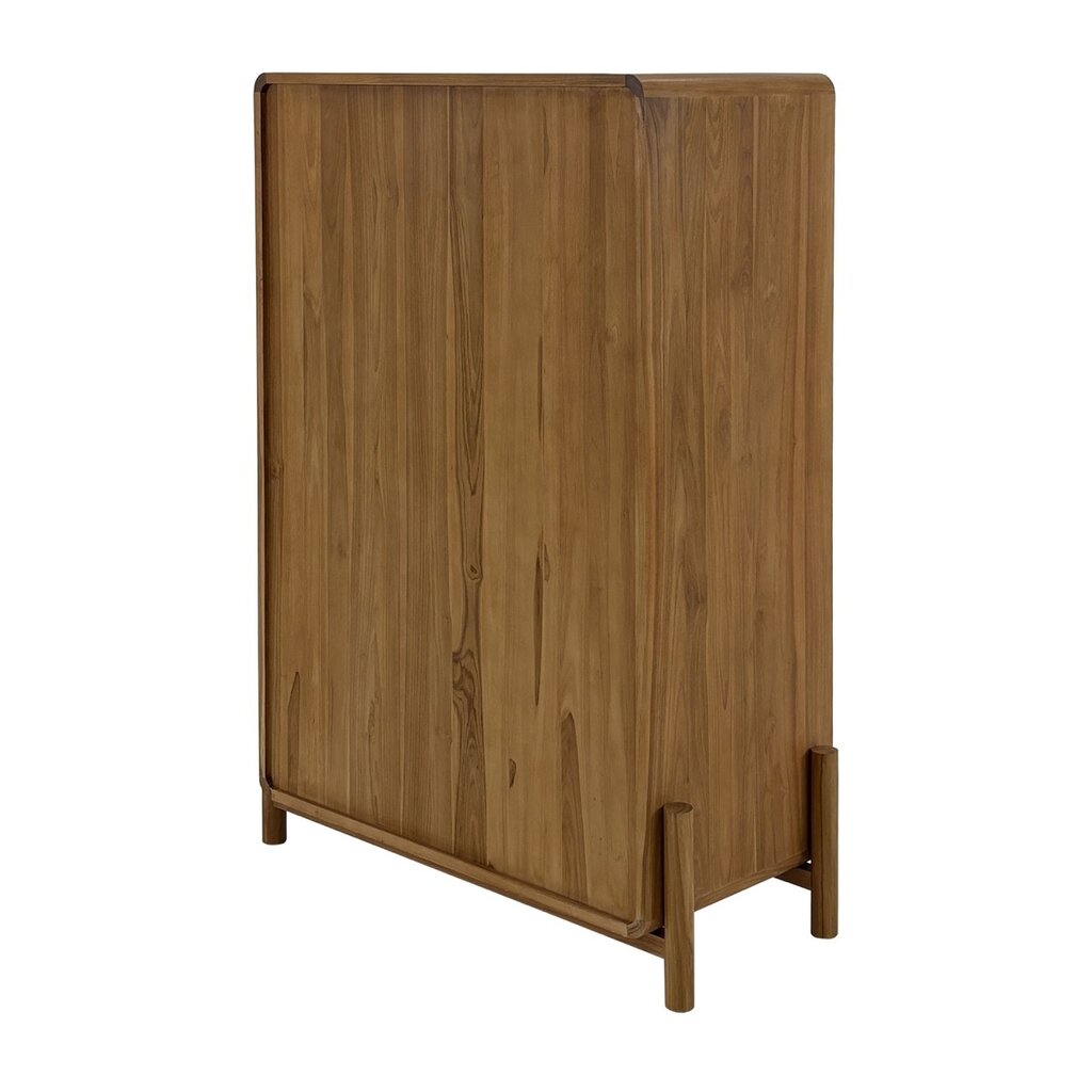 ALESHA - Armoire en teck 2 portes 1 tiroir 98 x 45 x 140 cm