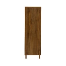 ALESHA - Armoire en teck 1 porte 1 tiroir en 78 x 60 x 195 cm