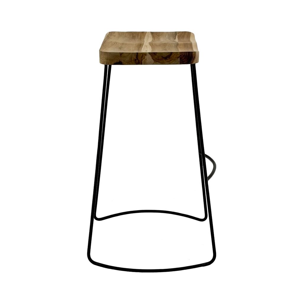 LOKO - Tabouret de bar en teck + métal