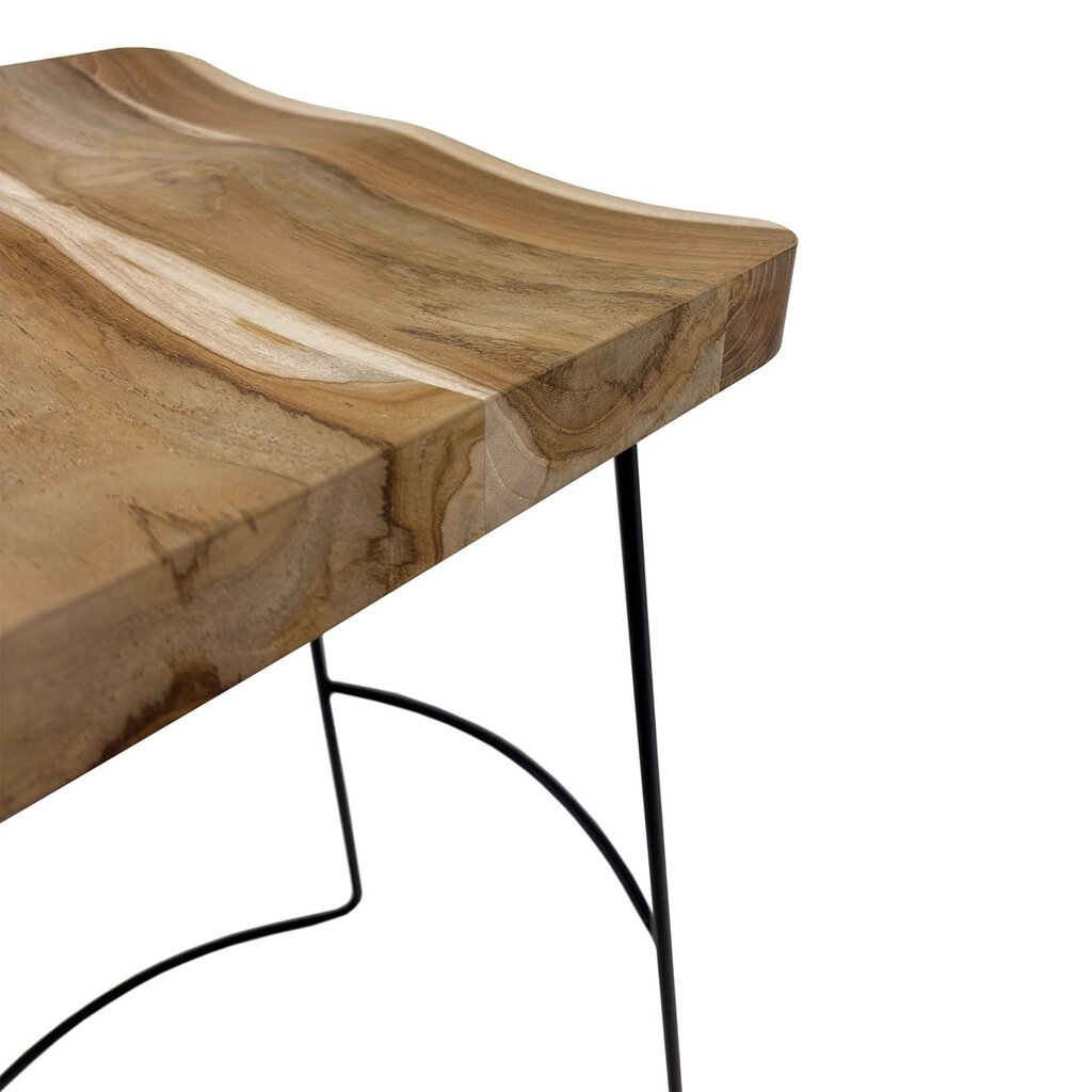LOKO - Tabouret de bar en teck + métal