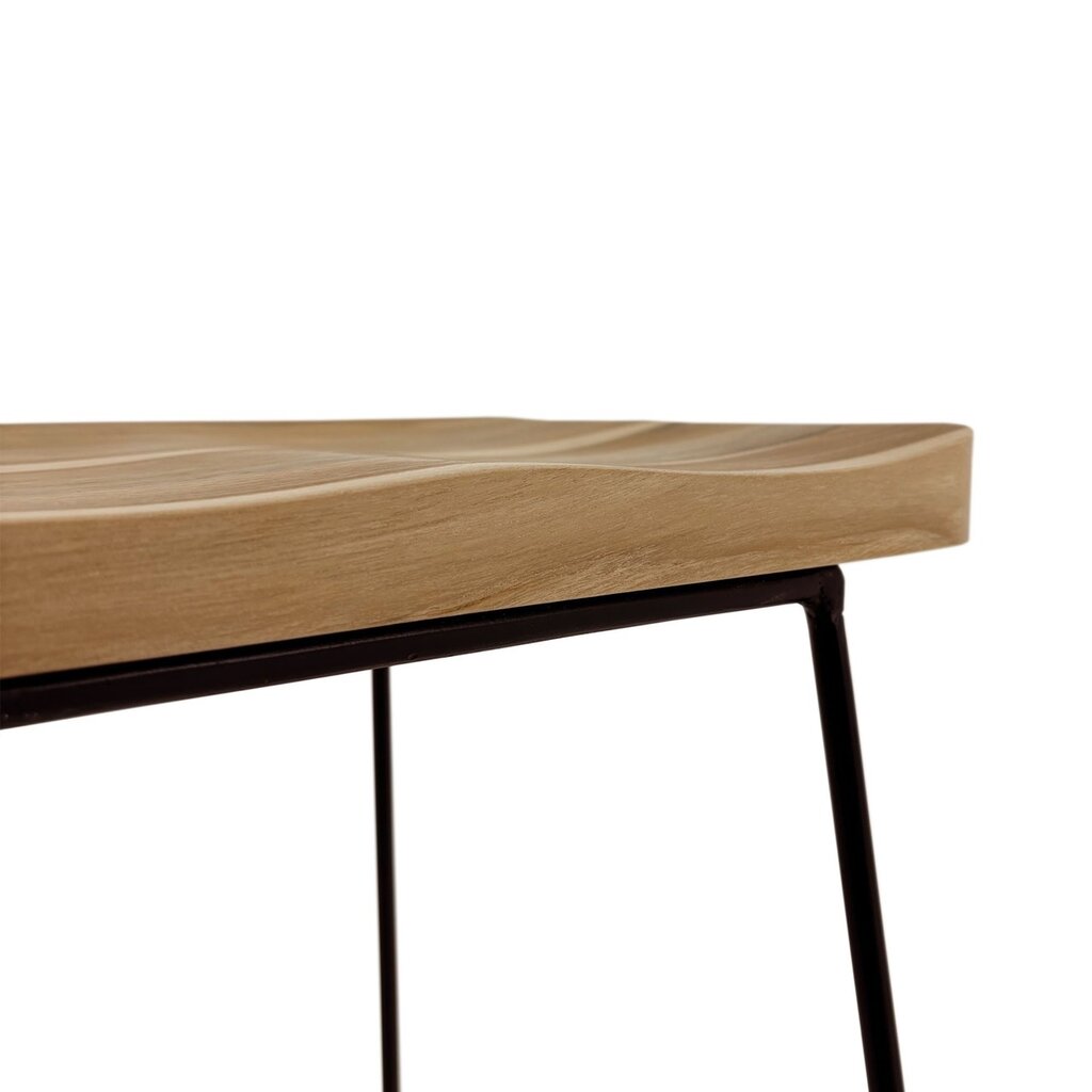 LOKO - Tabouret de bar en teck + métal