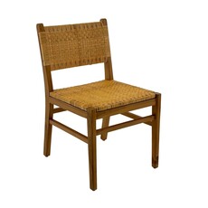 Orlando chaise en teck et rotin