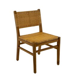 Orlando chaise en teck et rotin
