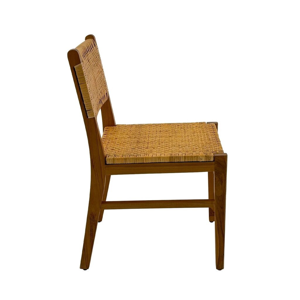 Orlando chaise en teck et rotin