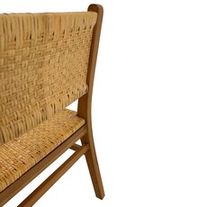 Orlando chaise en teck et rotin