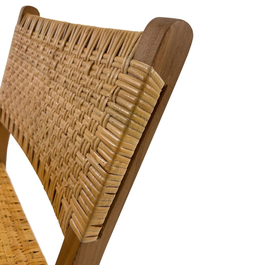 Orlando chaise en teck et rotin