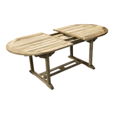 MELBOURNE - Table extensible en teck brut 180/240 x 75 x 100 cm