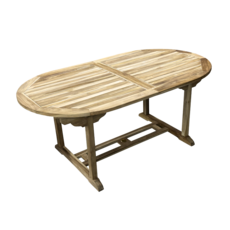 MELBOURNE - Table extensible en teck brut 180/240 x 75 x 100 cm