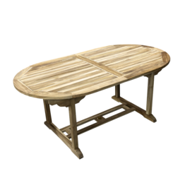 MELBOURNE - Table extensible en teck brut 180/240 x 75 x 100 cm