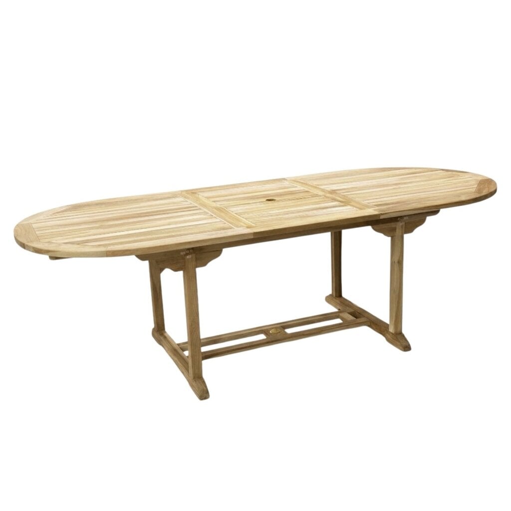 MELBOURNE - Table extensible en teck brut 180/240 x 75 x 100 cm