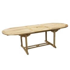 MELBOURNE - Table extensible en teck brut 180/240 x 75 x 100 cm