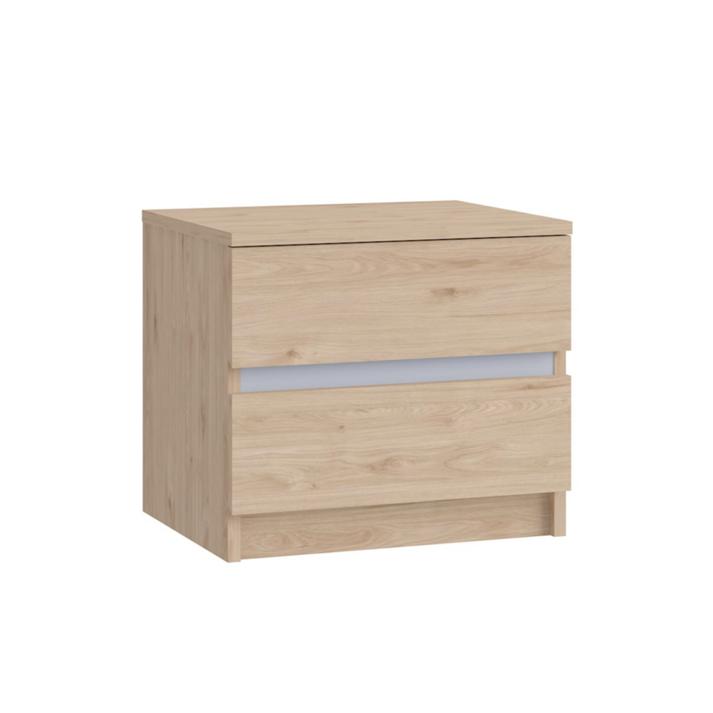 LINEA - Table de chevet 2 tiroirs
