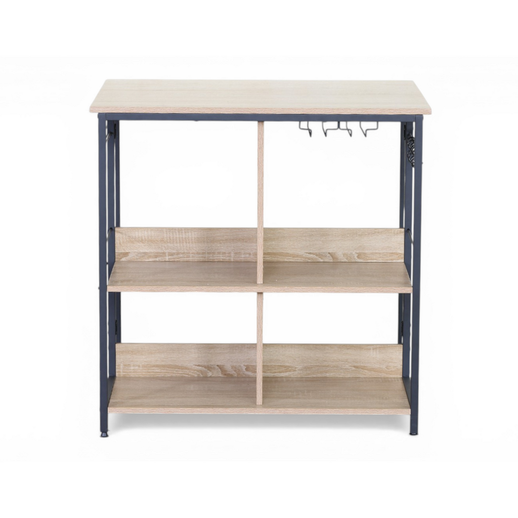 RIDGE - Étagère îlot 4 cases en 90x85 cm