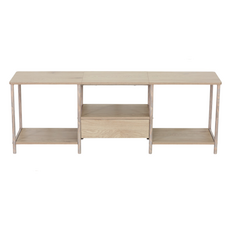 LINEA - Meuble TV 3 cases 1 tiroir 140x50 cm