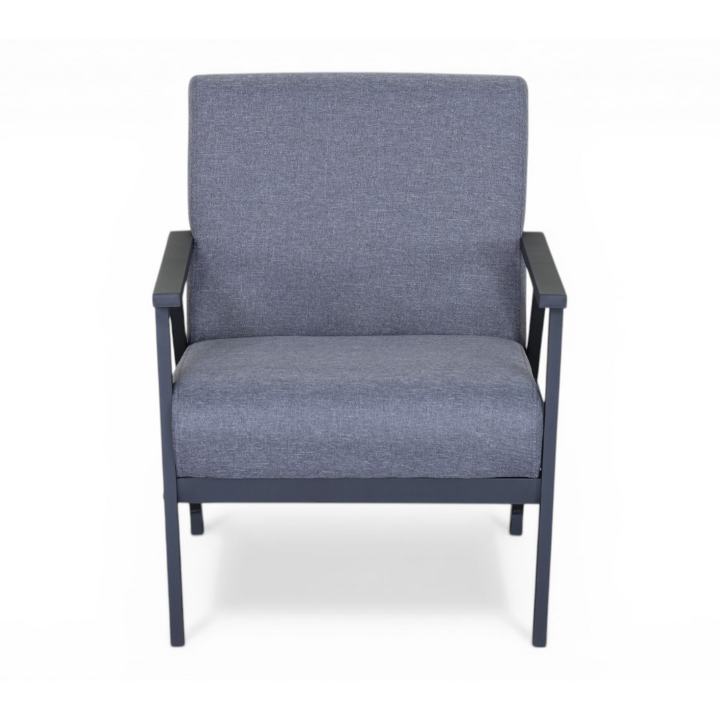 VALE - Fauteuil tissu gris