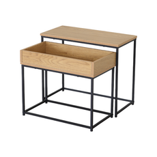 FLOOD - Duo de tables basses 60x50 cm et 55x45 cm