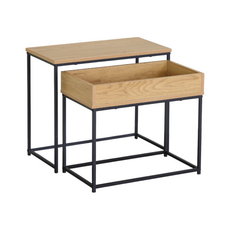 FLOOD - Duo de tables basses 60x50 cm et 55x45 cm