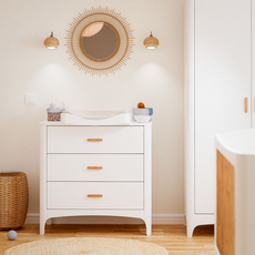 NEREE - Commode 3 tiroirs 90x52x88 cm