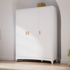 NEREE - Armoire 3 portes Neige 145x58x190 cm
