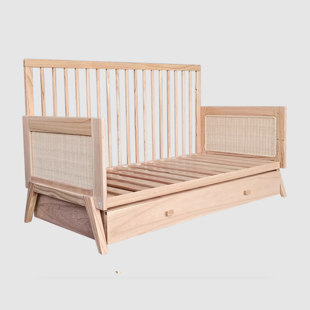 MARELIA - Lit bébé évolutif en bois 70x140cm