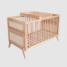 MARELIA - Lit bébé évolutif en bois 60x120cm