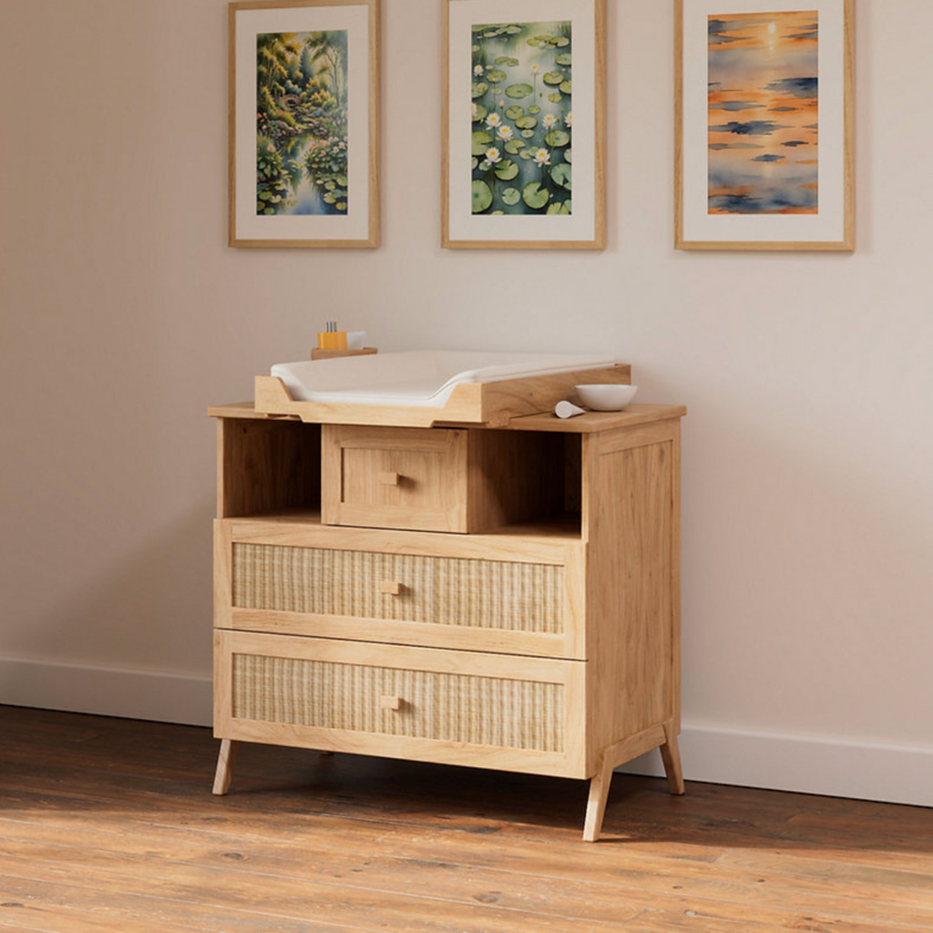 MARELIA - Commode 3 tiroirs en bois
