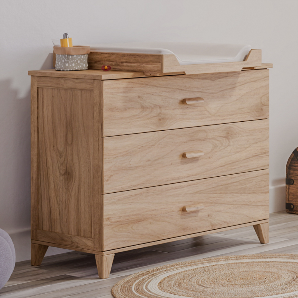 NAIA - Commode 3 tiroirs en bois
