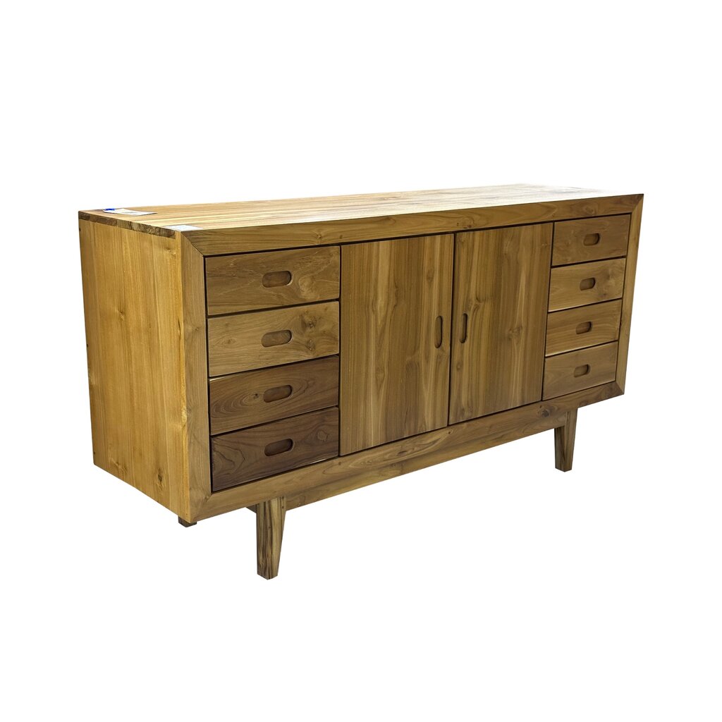 Buffet 2 portes 8 tiroirs en teck 150x45x80 Cm WB