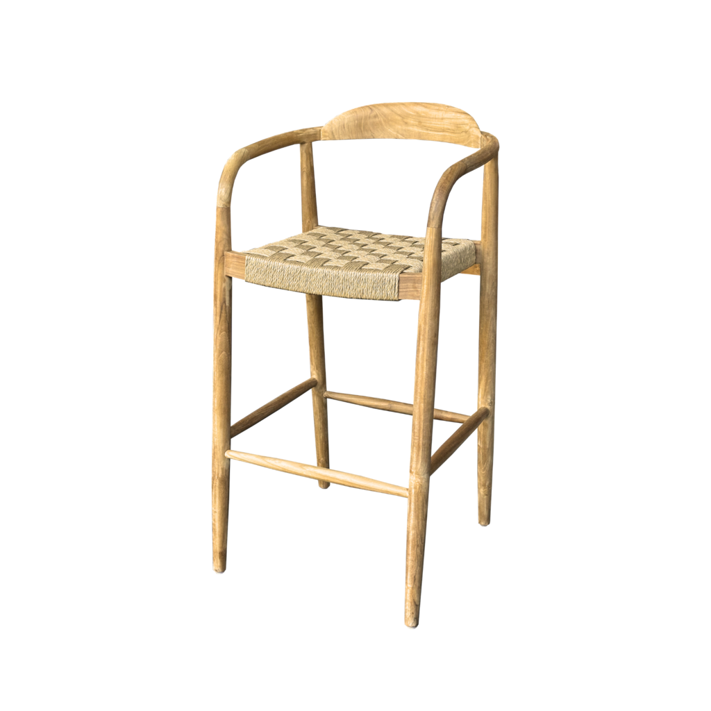 EVORA - Chaise de bar en teck premium