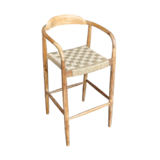 EVORA - Chaise de bar en teck premium