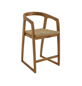 OLAF - Chaise de bar en teck