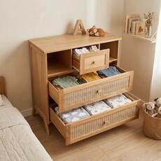 MARELIA - Commode 3 tiroirs en bois