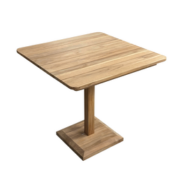 ANDY - Table carrée 80 cm teck premium