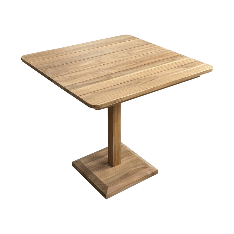 ANDY - Table carrée 80 cm teck premium