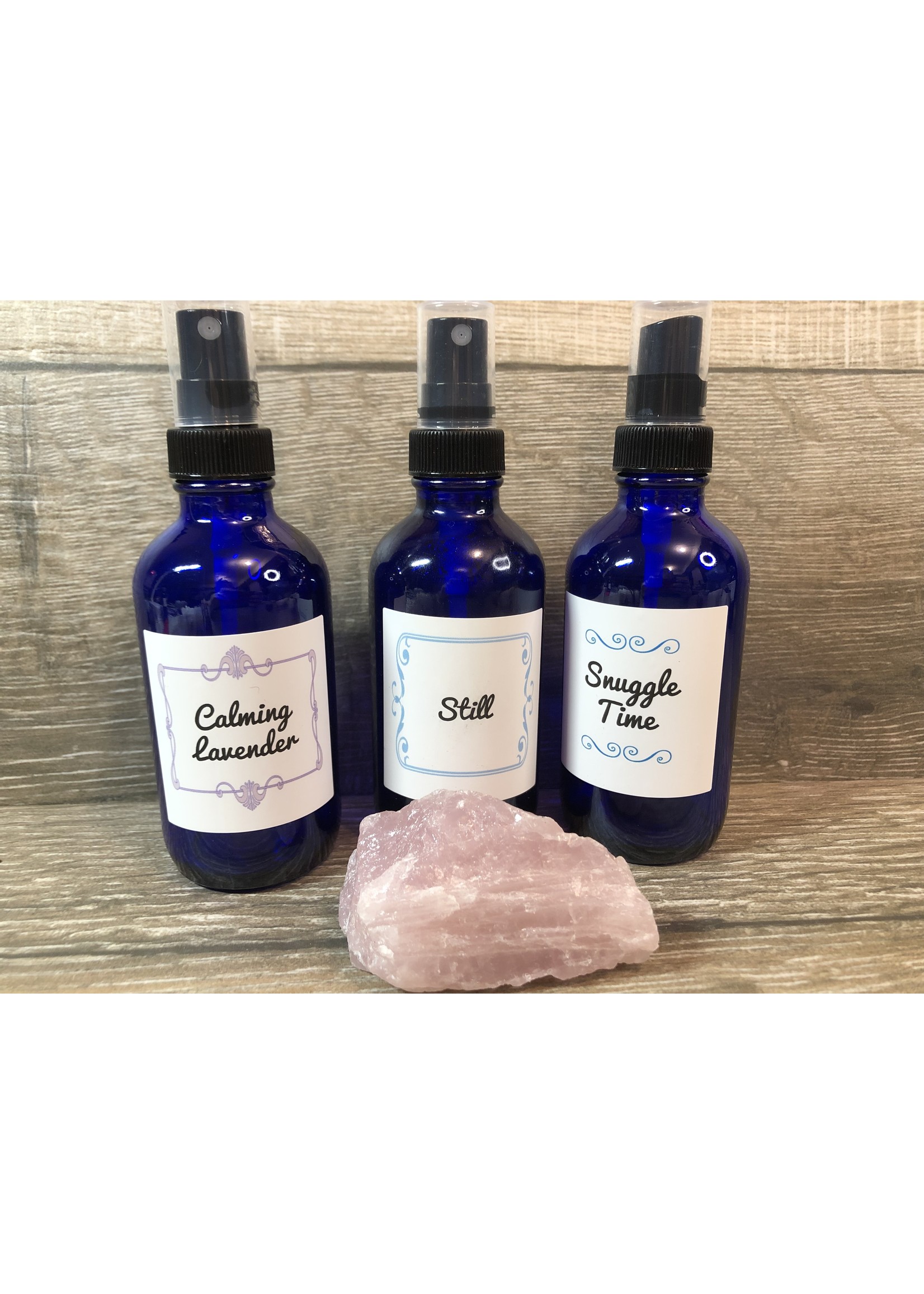 Calming Lavender Room Spray w/ Clear Quartz Crystals