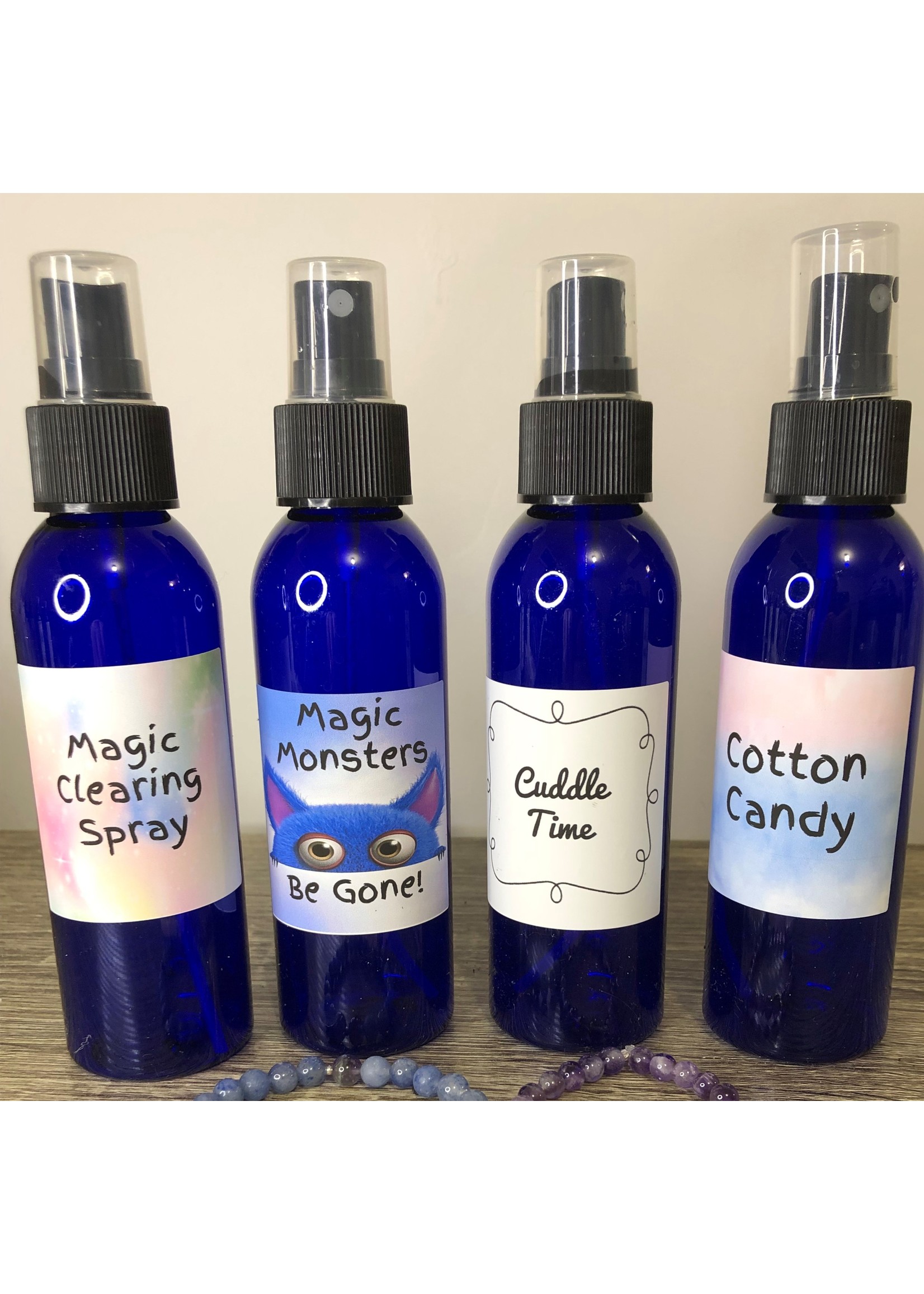 Magic Monsters Be Gone Room Spray w/ Clear Quartz Crystals