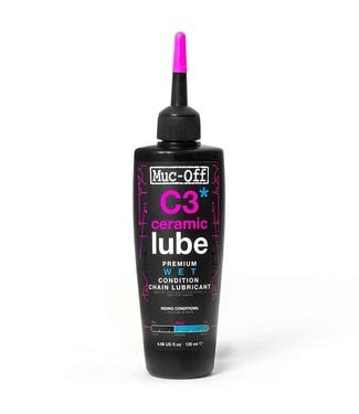 Muc-Off Lubrifiant à chaîne C3 Wet Ceramic (120ml) de Muc-Off