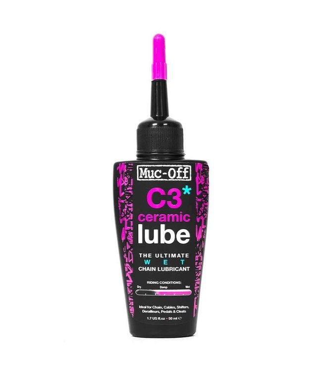 Lubrifiant à chaîne C3 Wet Ceramic (50ml) de Muc-Off