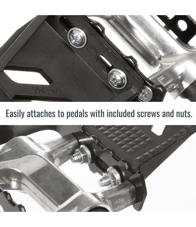 EVO Strapless Double Toe-Clips Black