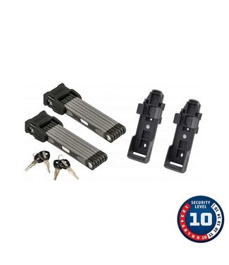 Abus Abus Bordo 6000 Twin Folding Lock Set (90cm x 3', 5mm)