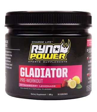 Ryno Power Ryno Power Gladiator Pre-Workout Drink Mix Strawberry Lemonade 30 Servings