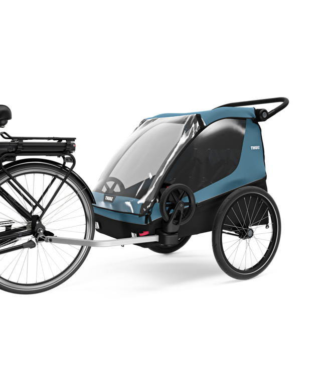 Remorque vélo Courier Bleu aegean de Thule