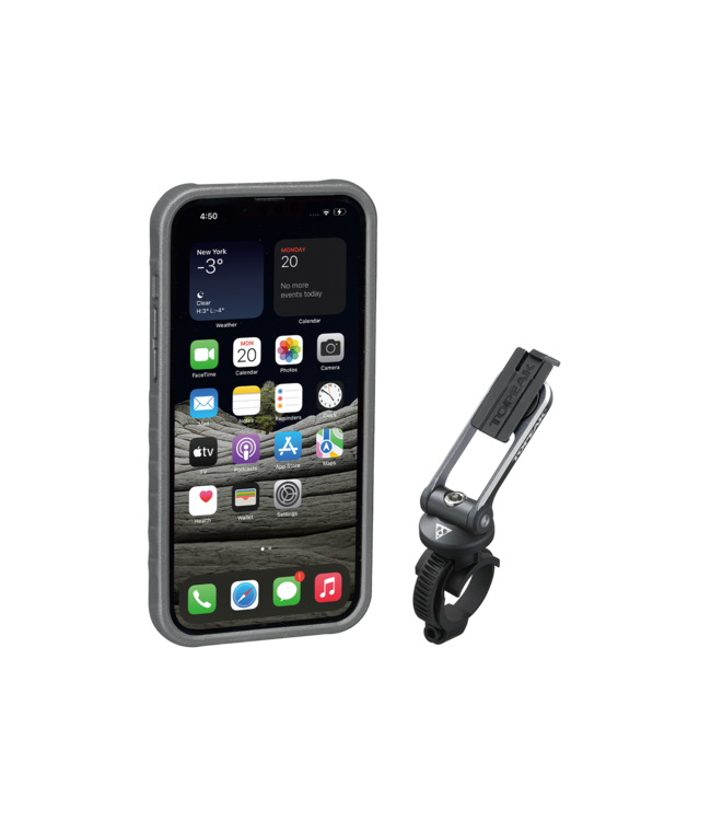 TOPEAK RIDECASE 13 PRO MAX W/ MOUNT BLACK/GREY