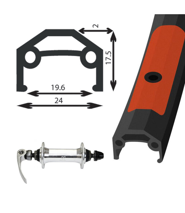 DAMCO 700C ALLOY BLACK (DW)