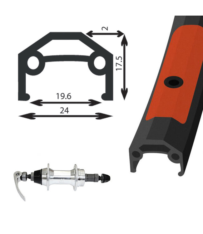 DAMCO 700C ALLOY BLACK (DW)