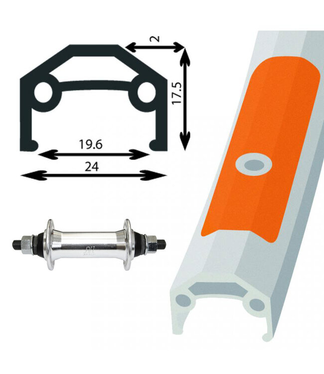 DAMCO 27" X 1¼" ALLOY SILVER (DW)