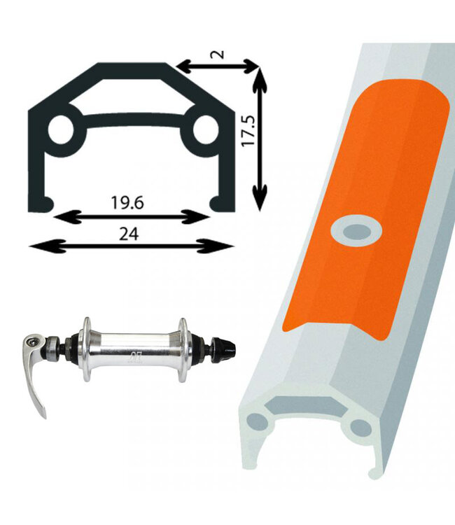 DAMCO 27" X 1¼" ALLOY SILVER (DW)